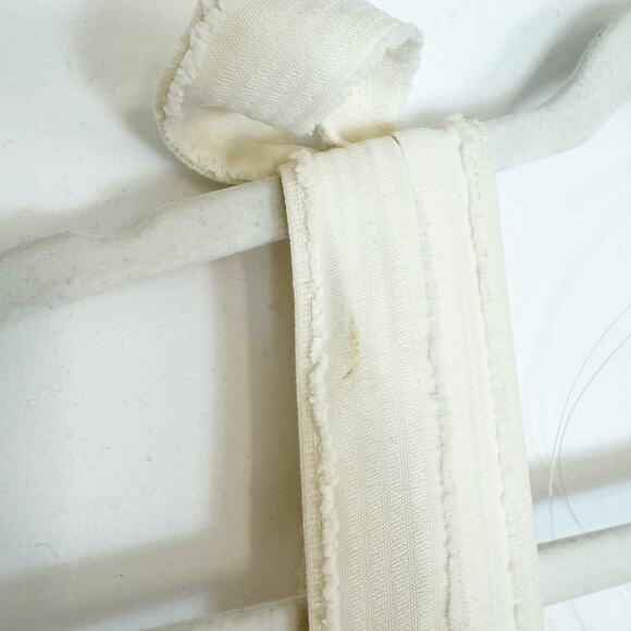 En Saison Laurent Midi Dress Cream Textured High Low Sleeveless Women's Large - Picture 15 of 16